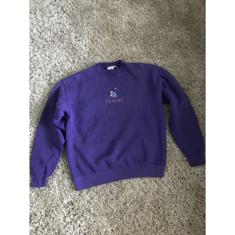 Women's Size Medium Purple Disney Puma Eeyore Sweatshirt